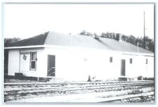 c1960's Nahant Iowa IA Railroad Vintage Train Depot Station RPPC Photo Postcard picture