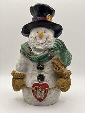 Holiday Collections Glitter Snow People Snowman Vintage Christmas picture