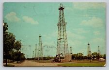 c1969 Oil Wells On The Oklahoma State Capitol Grounds VINTAGE Postcard picture