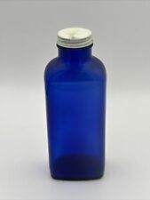 Vintage Cobalt Blue Jar With Lid 7 1/2 Inches Tall picture