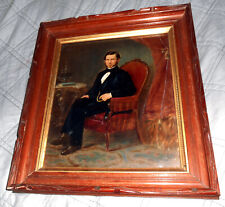 Rare 1850s-1860s Museum Quality Hand Painted Salt Print Photograph 10 x 12 picture
