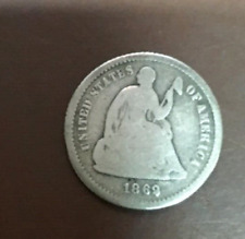 Civil War 1862 Half Dime Silver Seated Liberty picture