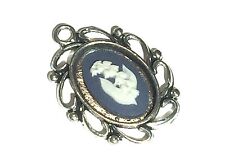 Authentic, Wedgwood Jasperware Cameo in Silver Plated Pendant picture