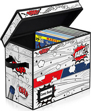 Caja de Almacenamiento para Comics con Tapa Cestas de Tela Plegables con Asas picture