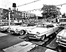 1950s CADILLACS on Dealership Parking LOT Classic Car Picture Photo 4x6 picture