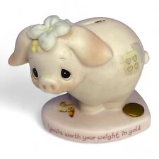 1982 Jonathan & David You're Worth Your Weight in Gold Pig Figurine #E-9282 picture