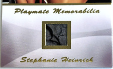 Playboy Authentic Memorabilia Card ~ STEPHANIE HEINRICH (Oct '01) ~ POTM Swatch picture