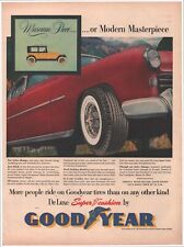 1953 Goodyear Tires Super Cushion Vintage Original Magazine Print Ad picture