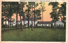 Vintage Postcard 1934 Residence Of Chauncey Olcott Saratoga Springs New York NY picture