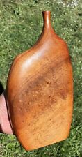 SIGNED CARVED WOOD WEED BUD VASE SEXY SCULPTURE Mid Century Modern Art picture