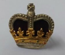 Genuine Vintage British Military St Edwards Crown Metal Badge Major Rank GIM20 picture