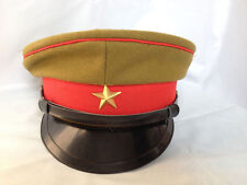 WWII Imperial Japanese Army Officer's Wool Visor Crusher Cap Hat Size XL - JP001 picture