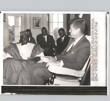 President JOHN F KENNEDY with Mali President Modibo Keita 1961 Press Photo picture