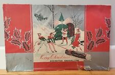 Ca. 1930s Edgar P. Lewis Malden MA Christmas Assorted Chocolates Box Cover Candy picture