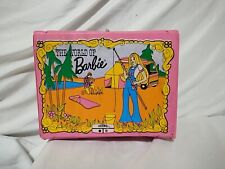 RARE Vintage 1972 The World of BARBIE Vinyl Lunchbox Mattel Inc. No Thermos picture