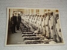 U.S. Naval Training Station San Diego 1920s Bag Inspection Capt. Sellers Photo picture