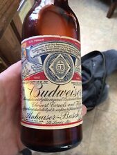 PAPER LABEL BUDWEISER ANHEUSER BUSCH ST LOUIS MO. 1934 Beer Bottle  picture