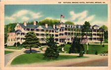 Vintage Postcard - 1940 Natural Bridge Hotel Virginia Posted Linen Rockbridge picture