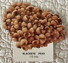 Vintage Blackeye Peas  Cutout Food Die Cut Scrapbook School Nutrition 1974 picture