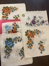 Mixed lot of 5 Floral Roses Handcerchiefs picture