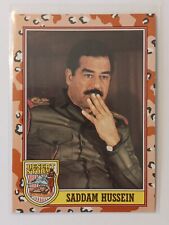 SADDAM HUSSEIN - 1991 TOPPS DESERT STORM 3rd SERIES CARD #189 picture