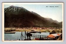 Skagway AK-Alaska, Vire Of Terminal, Antique, Vintage Souvenir Postcard picture
