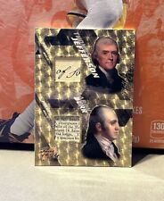 2021 Pieces Of The Past Relic Thomas Jefferson & Aaron Burr Gold Vinyl 1/1 RARE picture