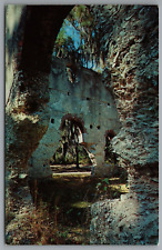 St. Helena Island Beaufort County SC Old White Church Ruins 1958 Chrome Postcard picture