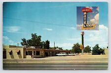 c1950s~Loma Verde Motel~Route 66~Albuquerque New Mexico NM~Sign~VTG Postcard picture
