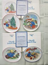 A Year with Paddington Bear | vtg Collection (4) Certificate, Colectors plates picture