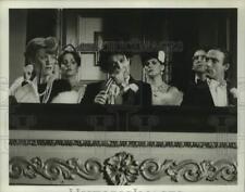 1980 Press Photo Bruce Mahler, Larry David and cast in 