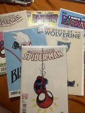 Skottie Young variant lot Amazing Spiderman 1 Spiderman Renew Your Vows1 Black C picture