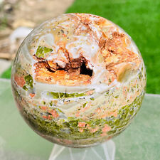 600g Natural Colorful Unakite Crystal Sphere Ball Specimen Healing picture
