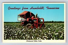 Humboldt TN-Tennessee, Mechanical Cotton Picker, Antique, Vintage Postcard picture