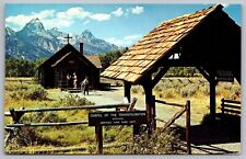 Chapel Of Transfiguration Moose Wyoming WY Episcopal Postcard UNP VTG Unused picture