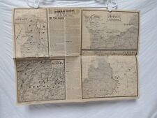 WW2 era NEWSMAP Overseas Edition Armed Forces July 10 1944 Map France Teamwork picture
