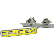 M-33 SpaceX pin Space X dual pin back yellow lapel pin picture
