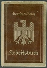 German WW2 Arbeitsbuch Pharmacist Many Entries Through 1946 + Merkblatt picture