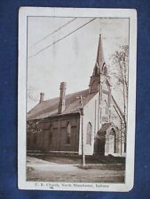 1912 North Manchester Indiana U.B.Church Postcard & Cancel picture
