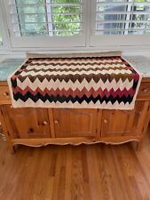 A FINE WEAVE, VINTAGE AUTHENTIC NAVAJO NATIVE AMERICAN INDIAN RUG BLANKET SADDLE picture