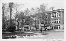 SW Albion MI RPPC 1940s High School named for Washington Gardner Civil War Vet picture