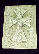 Decorative Gothic Cross on Plaque with Psalm46:10 in Resin Wall Art 8