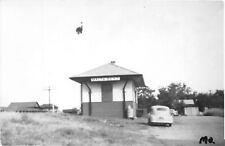 J42/ Malta Bend Missouri RPPC Postcard c1950s Railroad Depot Station  125 picture