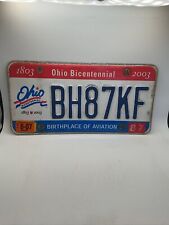 Ohio Bicentennial - License Plate 1803-2003 Birthplace of Aviation - BH87KF picture