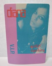 Diana Ross Workin' Overtime 1989 VIP Backstage Pass Original Soul Pop R&B Music picture