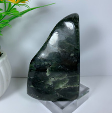 550 Gram Nephrite Jade Rough Polished Stone Tumble Natural Freeform Crystal picture