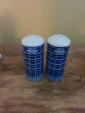 Vtg AO Smith Harvestore Silo System Salt & Pepper White Top Shakers - No Reserve picture