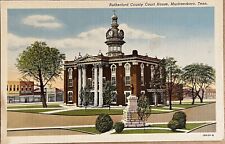 Murfreesboro Tennessee Rutherford County Court House Vintage Postcard c1940 picture