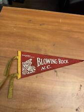 Vintage Pennant rare 1960's Blowing Rock NC red 12 inch picture