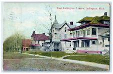 1912 East Ludington Avenue Street Houses Ludington Michigan MI Vintage Postcard picture